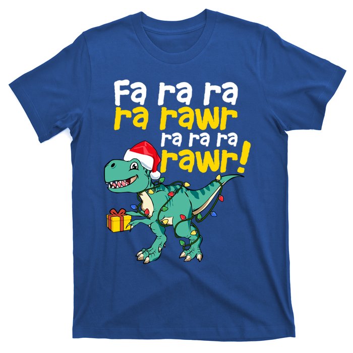 Dinosaur Christmas Fa Ra Ra Ra Rawr Trex Xmas Great Gift T-Shirt