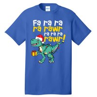 Dinosaur Christmas Fa Ra Ra Ra Rawr Trex Xmas Great Gift Tall T-Shirt