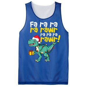 Dinosaur Christmas Fa Ra Ra Ra Rawr Trex Xmas Great Gift Mesh Reversible Basketball Jersey Tank