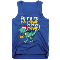 Dinosaur Christmas Fa Ra Ra Ra Rawr Trex Xmas Great Gift Tank Top