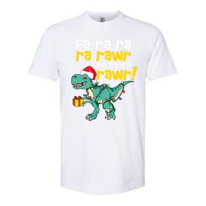 Dinosaur Christmas Fa Ra Ra Ra Rawr Trex Xmas Great Gift Softstyle CVC T-Shirt