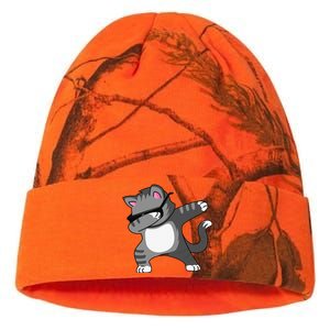 Dabbing Cat Funny Cat Dab Dance Cute Dabbing Kitty Kati Licensed 12" Camo Beanie