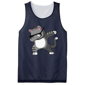 Dabbing Cat Funny Cat Dab Dance Cute Dabbing Kitty Mesh Reversible Basketball Jersey Tank