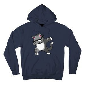 Dabbing Cat Funny Cat Dab Dance Cute Dabbing Kitty Tall Hoodie