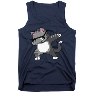 Dabbing Cat Funny Cat Dab Dance Cute Dabbing Kitty Tank Top