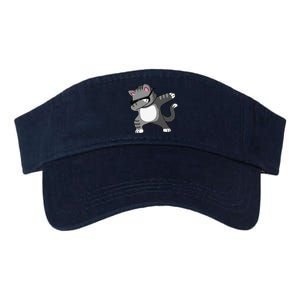 Dabbing Cat Funny Cat Dab Dance Cute Dabbing Kitty Valucap Bio-Washed Visor