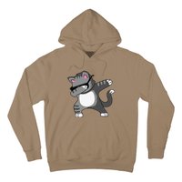 Dabbing Cat Funny Cat Dab Dance Cute Dabbing Kitty Hoodie