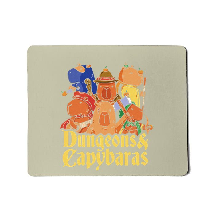 Dungeons & Capybaras Funny Capybara Lover Mousepad