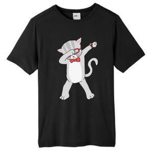 Dabbing Cat Funny Dab Gift Cat Tee Tall Fusion ChromaSoft Performance T-Shirt