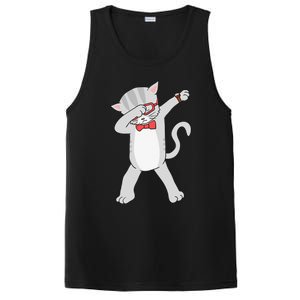 Dabbing Cat Funny Dab Gift Cat Tee PosiCharge Competitor Tank