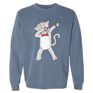 Dabbing Cat Funny Dab Gift Cat Tee Garment-Dyed Sweatshirt