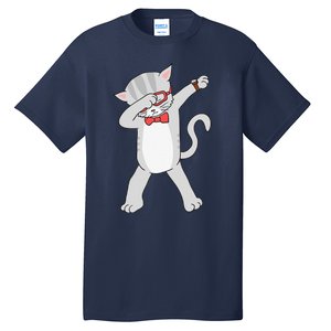 Dabbing Cat Funny Dab Gift Cat Tee Tall T-Shirt