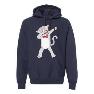 Dabbing Cat Funny Dab Gift Cat Tee Premium Hoodie