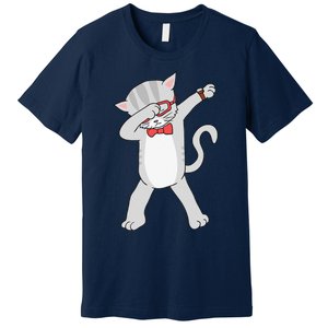 Dabbing Cat Funny Dab Gift Cat Tee Premium T-Shirt