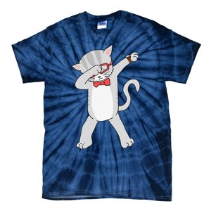 Dabbing Cat Funny Dab Gift Cat Tee Tie-Dye T-Shirt