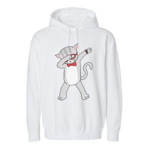 Dabbing Cat Funny Dab Gift Cat Tee Garment-Dyed Fleece Hoodie