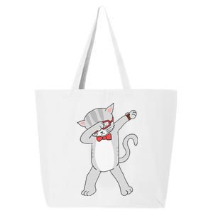 Dabbing Cat Funny Dab Gift Cat Tee 25L Jumbo Tote