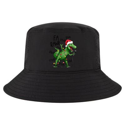 Dinosaur Christmas Fa Ra Rawr Tree Rex Xmas Dino Gift Cool Comfort Performance Bucket Hat