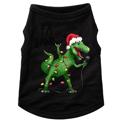 Dinosaur Christmas Fa Ra Rawr Tree Rex Xmas Dino Gift Doggie Tank