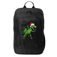 Dinosaur Christmas Fa Ra Rawr Tree Rex Xmas Dino Gift City Backpack