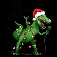 Dinosaur Christmas Fa Ra Rawr Tree Rex Xmas Dino Gift City Backpack