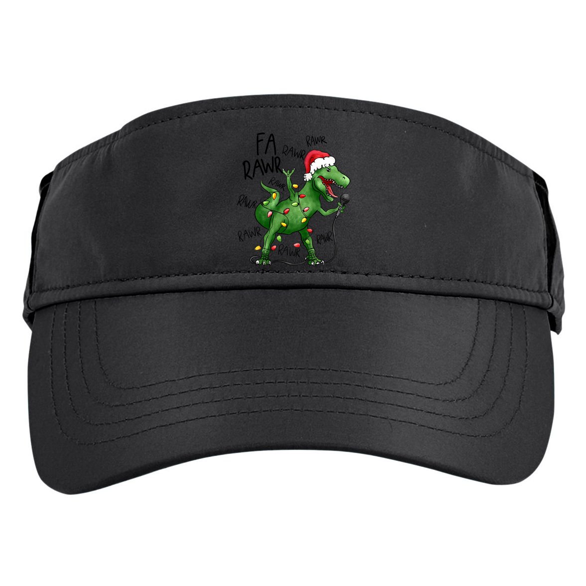Dinosaur Christmas Fa Ra Rawr Tree Rex Xmas Dino Gift Adult Drive Performance Visor