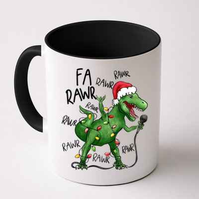 Dinosaur Christmas Fa Ra Rawr Tree Rex Xmas Dino Gift Mug