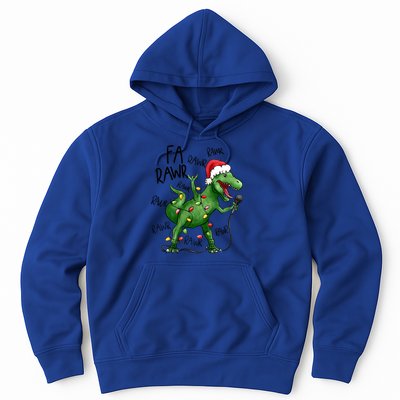 Dinosaur Christmas Fa Ra Rawr Tree Rex Xmas Dino Gift Hoodie