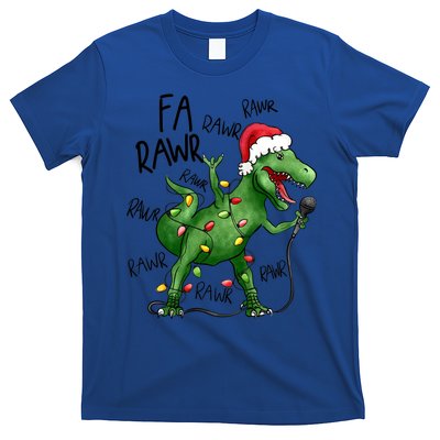 Dinosaur Christmas Fa Ra Rawr Tree Rex Xmas Dino Gift T-Shirt