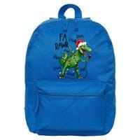 Dinosaur Christmas Fa Ra Rawr Tree Rex Xmas Dino Gift 16 in Basic Backpack