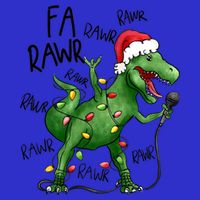 Dinosaur Christmas Fa Ra Rawr Tree Rex Xmas Dino Gift 16 in Basic Backpack