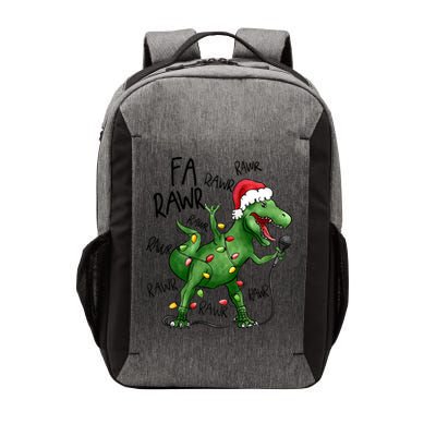 Dinosaur Christmas Fa Ra Rawr Tree Rex Xmas Dino Gift Vector Backpack