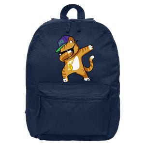 Dabbing Cat Funny Dab Hip Hop Dabbing Kitty 16 in Basic Backpack