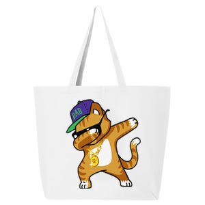 Dabbing Cat Funny Dab Hip Hop Dabbing Kitty 25L Jumbo Tote