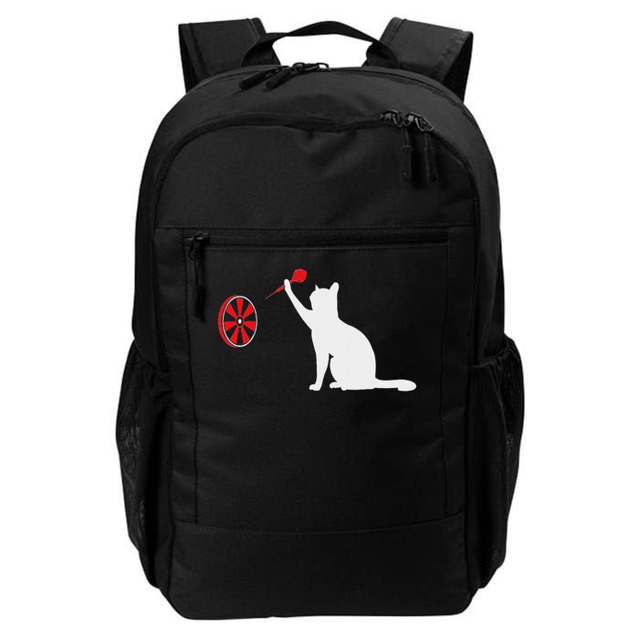 Darts Cat Funny Dart Throwing Cat Dart And Cat Lover Daily Commute Backpack
