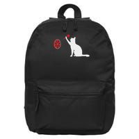 Darts Cat Funny Dart Throwing Cat Dart And Cat Lover 16 in Basic Backpack