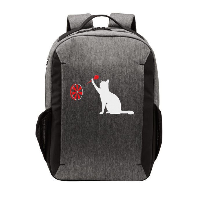 Darts Cat Funny Dart Throwing Cat Dart And Cat Lover Vector Backpack