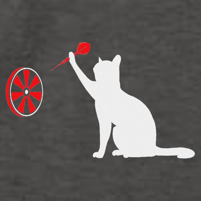 Darts Cat Funny Dart Throwing Cat Dart And Cat Lover Vector Backpack