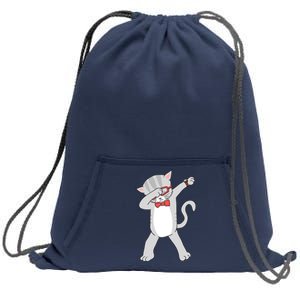 Dabbing Cat Funny Dab Gift Cat Sweatshirt Cinch Pack Bag