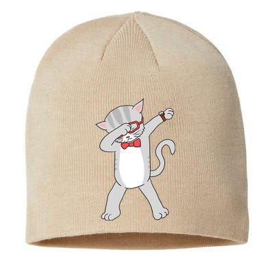 Dabbing Cat Funny Dab Gift Cat Sustainable Beanie