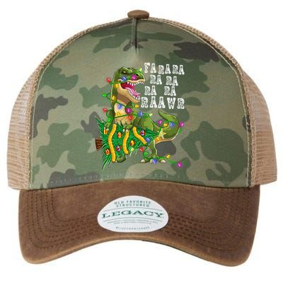 Dinosaur Christmas Fa Ra Rawr Tree Rex Boys Xmas Legacy Tie Dye Trucker Hat