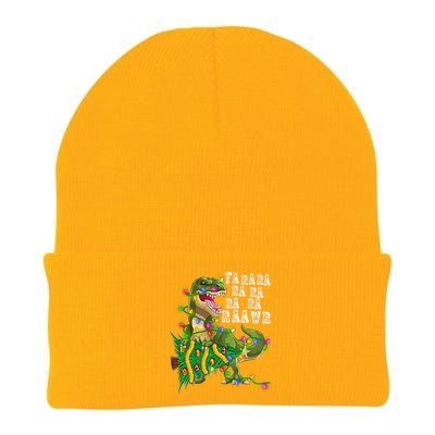 Dinosaur Christmas Fa Ra Rawr Tree Rex Boys Xmas Knit Cap Winter Beanie