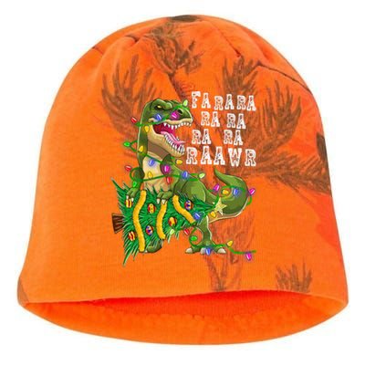 Dinosaur Christmas Fa Ra Rawr Tree Rex Boys Xmas Kati - Camo Knit Beanie