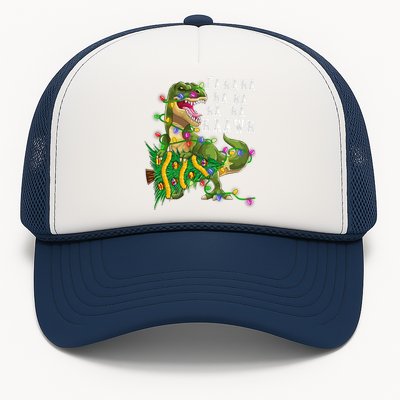 Dinosaur Christmas Fa Ra Rawr Tree Rex Boys Xmas Trucker Hat