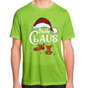 Daddy Claus Funny Christmas Lights Santa Hat Costume Cute Gift Adult ChromaSoft Performance T-Shirt