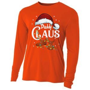 Daddy Claus Funny Christmas Lights Santa Hat Costume Cute Gift Cooling Performance Long Sleeve Crew