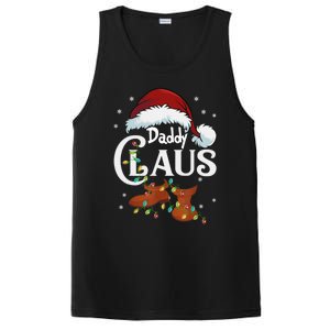 Daddy Claus Funny Christmas Lights Santa Hat Costume Cute Gift PosiCharge Competitor Tank