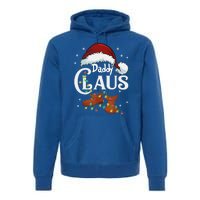 Daddy Claus Funny Christmas Lights Santa Hat Costume Cute Gift Premium Hoodie