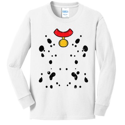 Dalmatian Costume Funny Halloween Puppy Dog Kids Long Sleeve Shirt