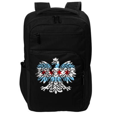 Distressed Chicago Flag Polish Poland Eagle Impact Tech Backpack